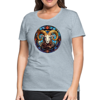 Thumbnail for Women’s Mosaic Aries Premium T-Shirt - heather ice blue