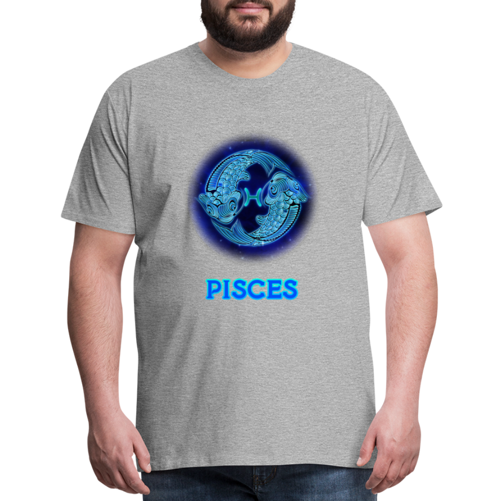 Men's Pisces Premium T-Shirt - heather gray