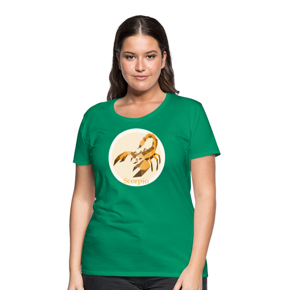 Women’s Mosaic Scorpio Premium T-Shirt - kelly green