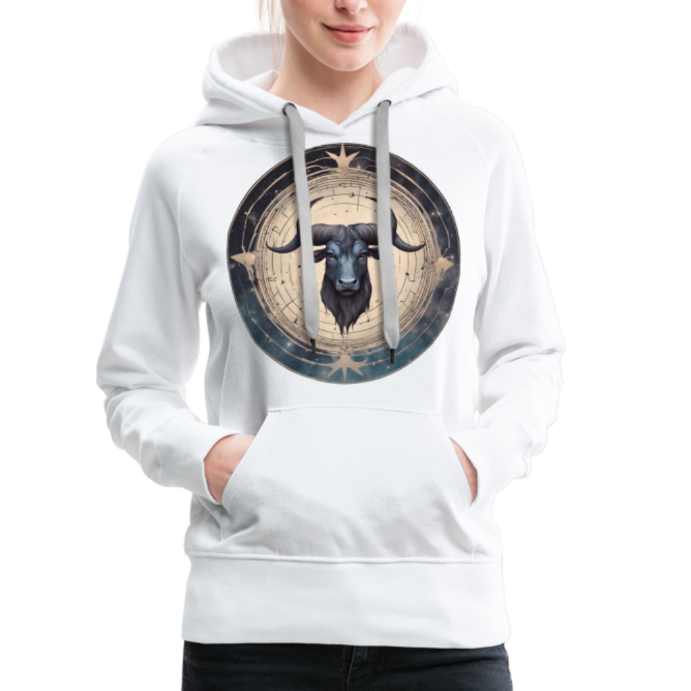 Women’s Mythical Taurus Premium Hoodie - white