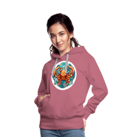 Thumbnail for Women’s Symbol Cancer Premium Hoodie - mauve