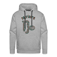 Thumbnail for Men's Power Words Capricorn Premium Hoodie - heather grey