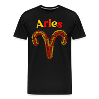 Thumbnail for Men's Power Words Aries Premium T-Shirt - black