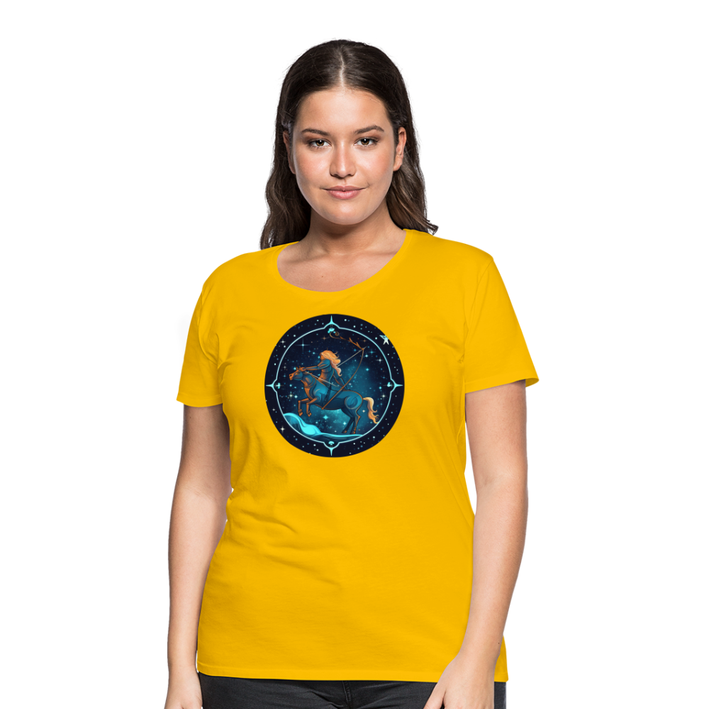 Women’s Magic Sagittarius Premium T-Shirt - sun yellow