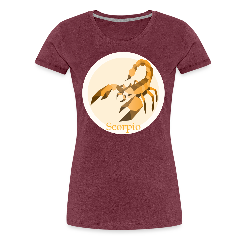 Women’s Mosaic Scorpio Premium T-Shirt - heather burgundy