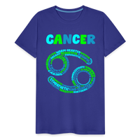 Thumbnail for Men's Power Words Cancer Premium T-Shirt - royal blue