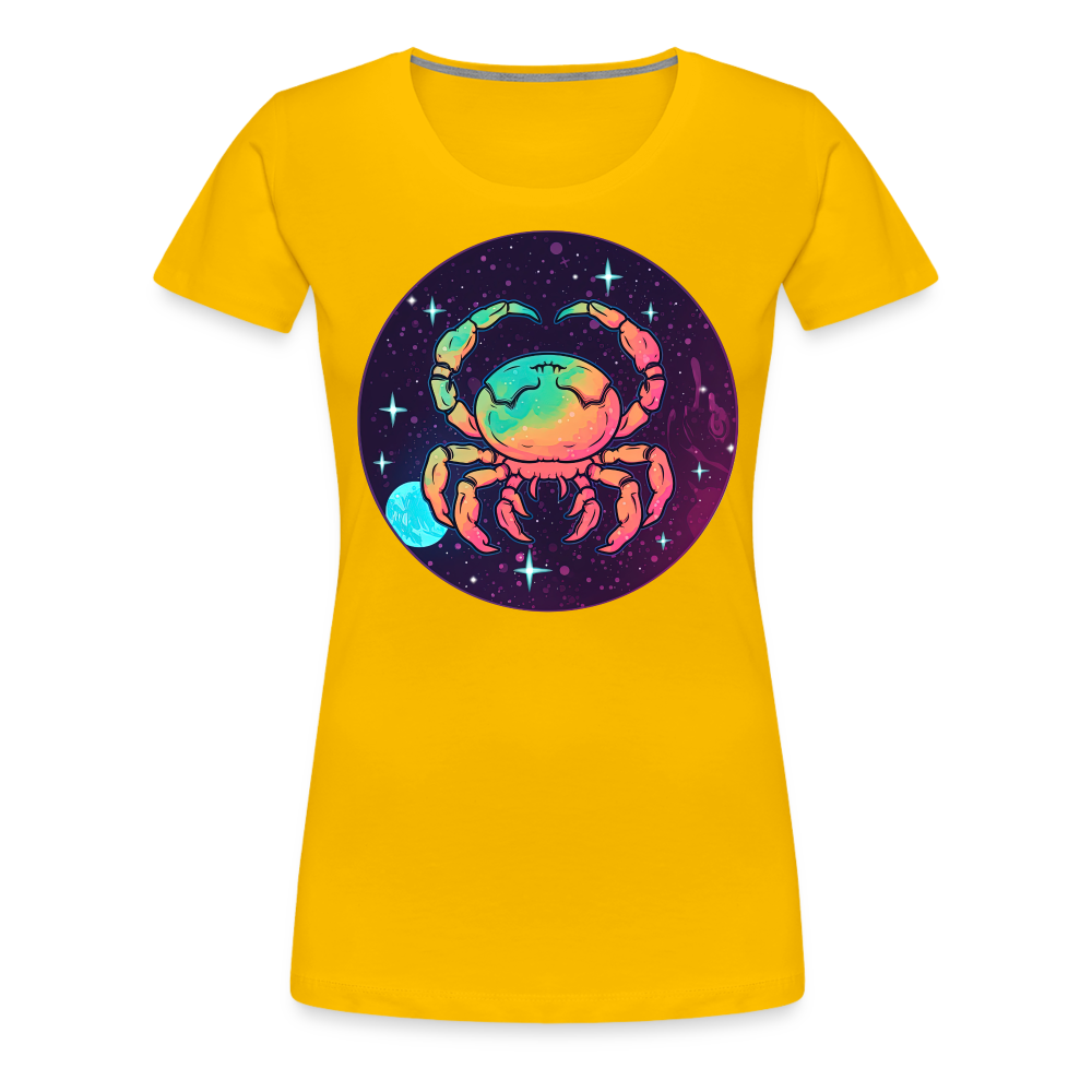 Women’s Mystic Cancer Premium T-Shirt - sun yellow