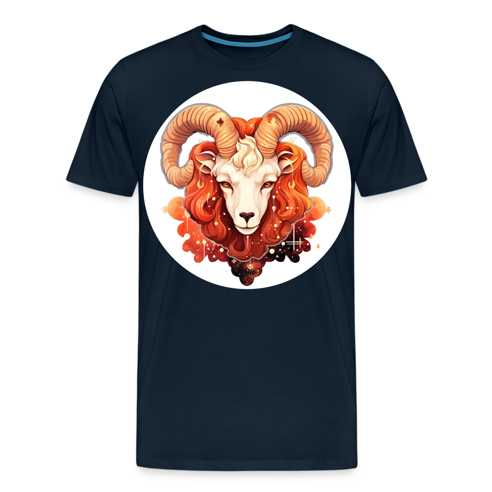 Men's Symbol Aries Premium T-Shirt - deep navy