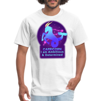 Thumbnail for Men's Neon Capricorn Classic T-Shirt - white