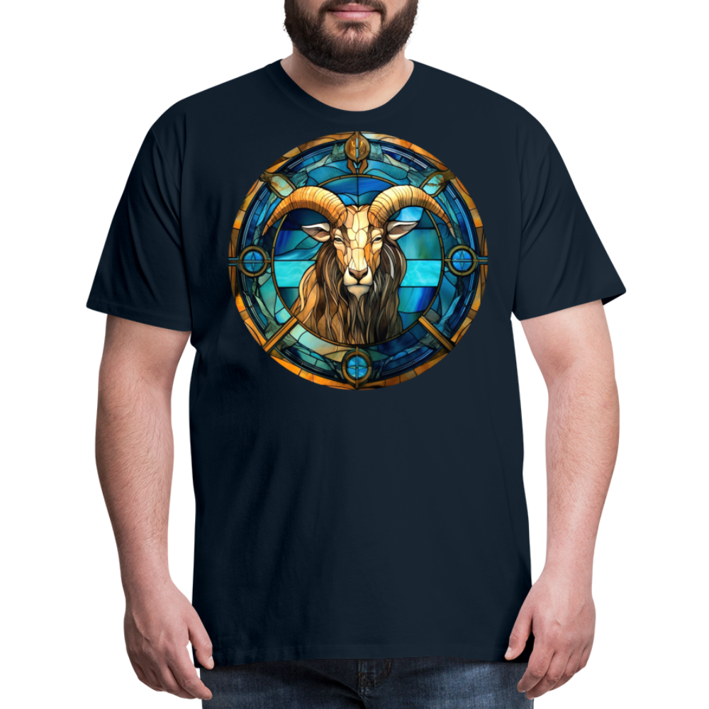 Men's Mosaic Capricorn Premium T-Shirt - deep navy