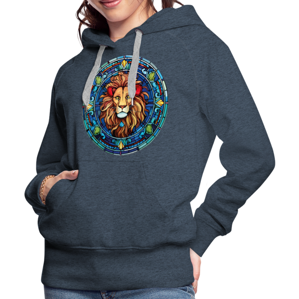 Women’s Mosaic Leo Premium Hoodie - heather denim