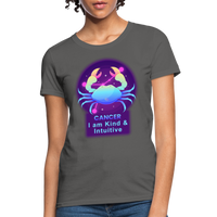 Thumbnail for Women's Neon Cancer T-Shirt - charcoal