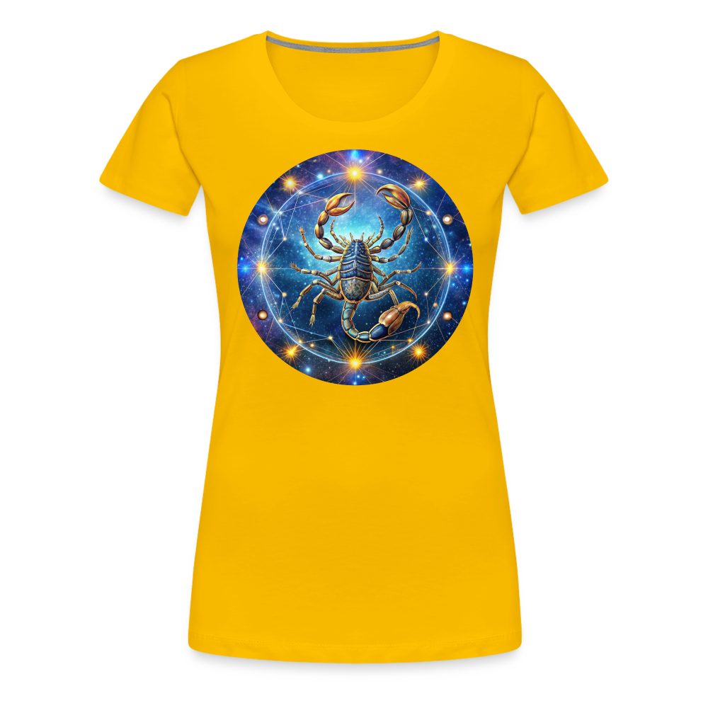 Women’s Symbol Scorpio Premium T-Shirt - sun yellow