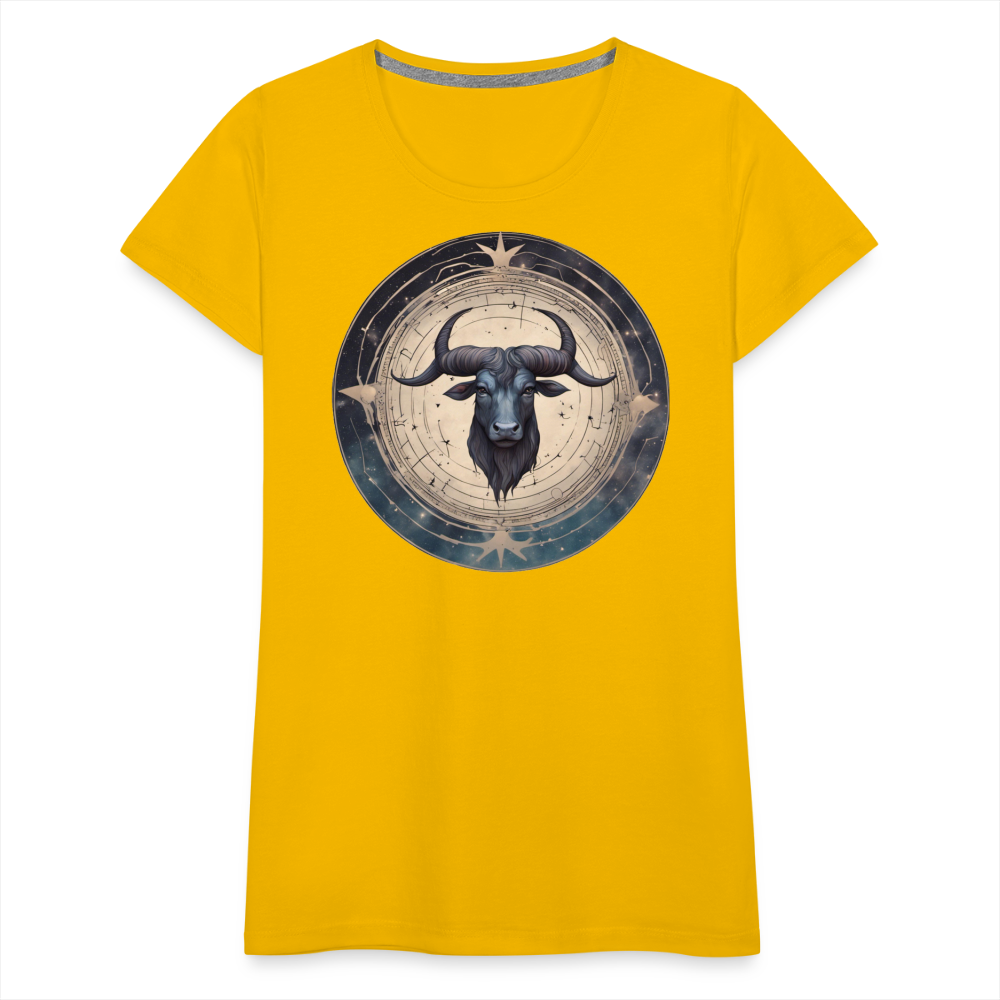 Women’s Mythical Taurus Premium T-Shirt - sun yellow