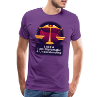 Thumbnail for Men's Glow Libra Premium T-Shirt - purple