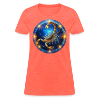 Thumbnail for Women's Mystic Scorpio T-Shirt - heather coral