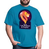 Thumbnail for Men's Glow Leo Classic T-Shirt - turquoise