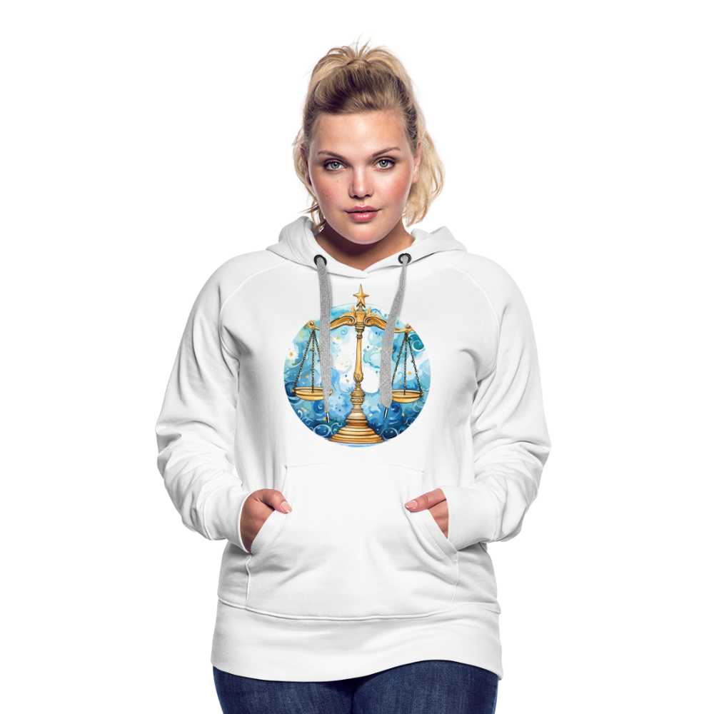 Women’s Mythical Libra Premium Hoodie - white