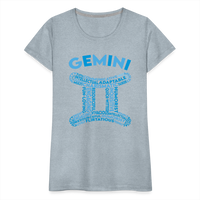 Thumbnail for Women's Power Words Gemini Premium T-Shirt - heather ice blue