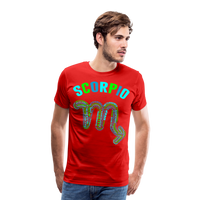 Thumbnail for Men's Power Words Scorpio Premium T-Shirt - red