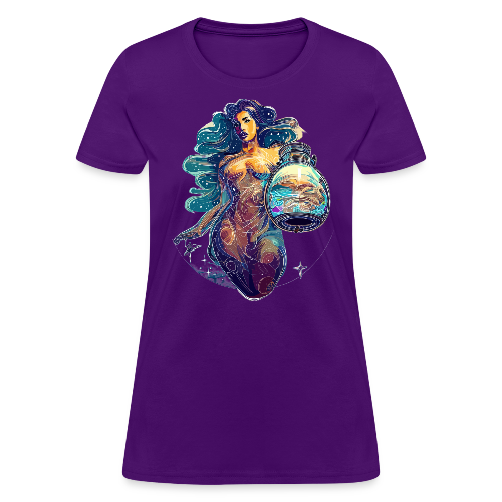 Women's Mythical Aquarius T-Shirt - purple