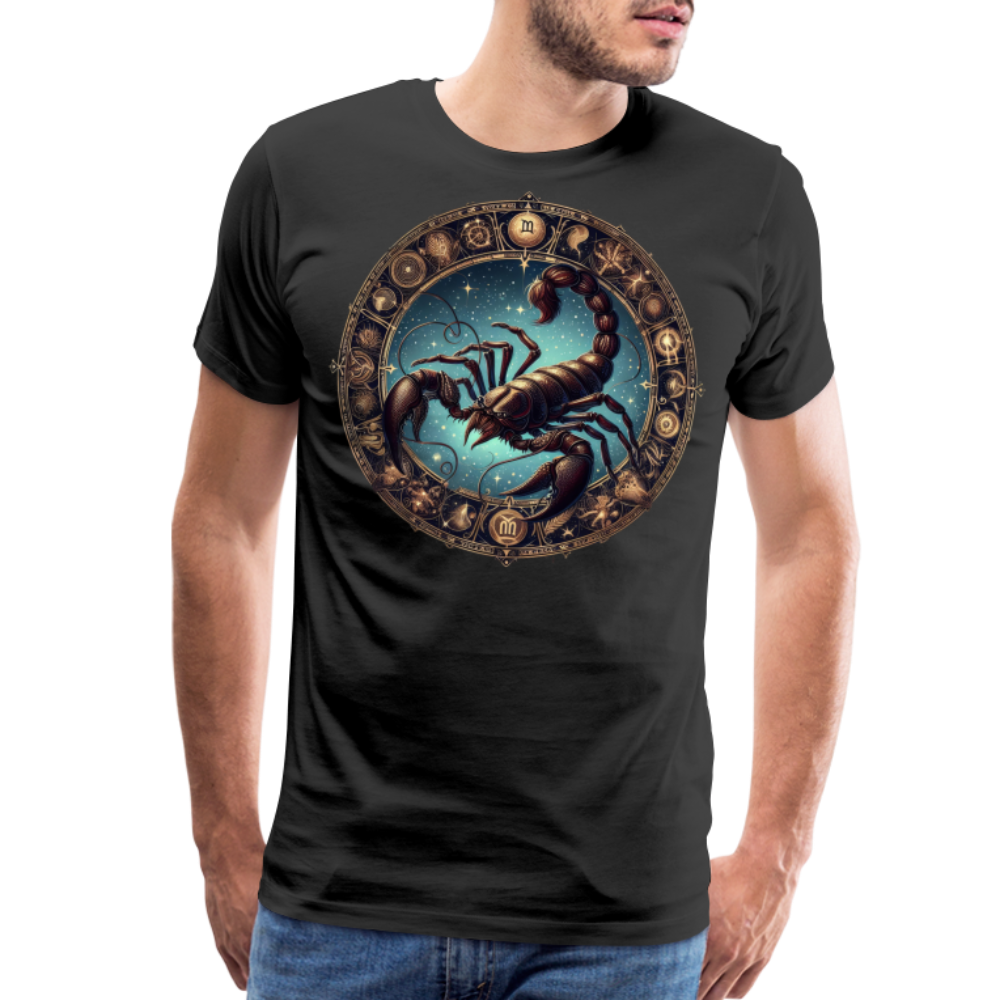 Men's Mythical Scorpio Premium T-Shirt - black