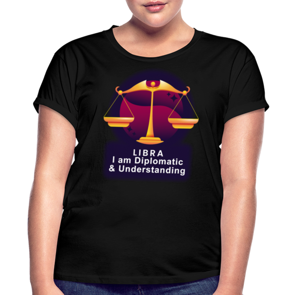 Women's Glow Libra Relaxed Fit T-Shirt - black