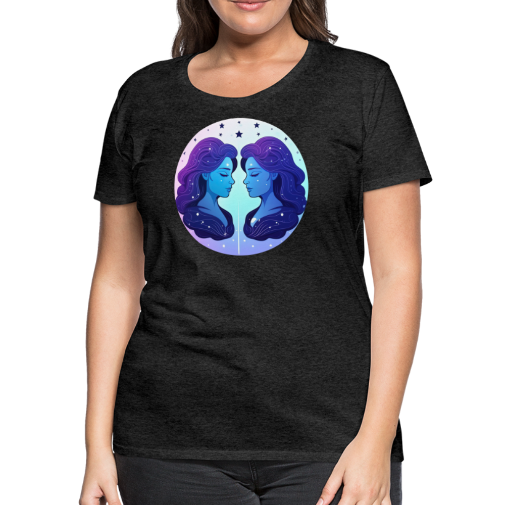 Women’s Magic Gemini Premium T-Shirt - charcoal grey