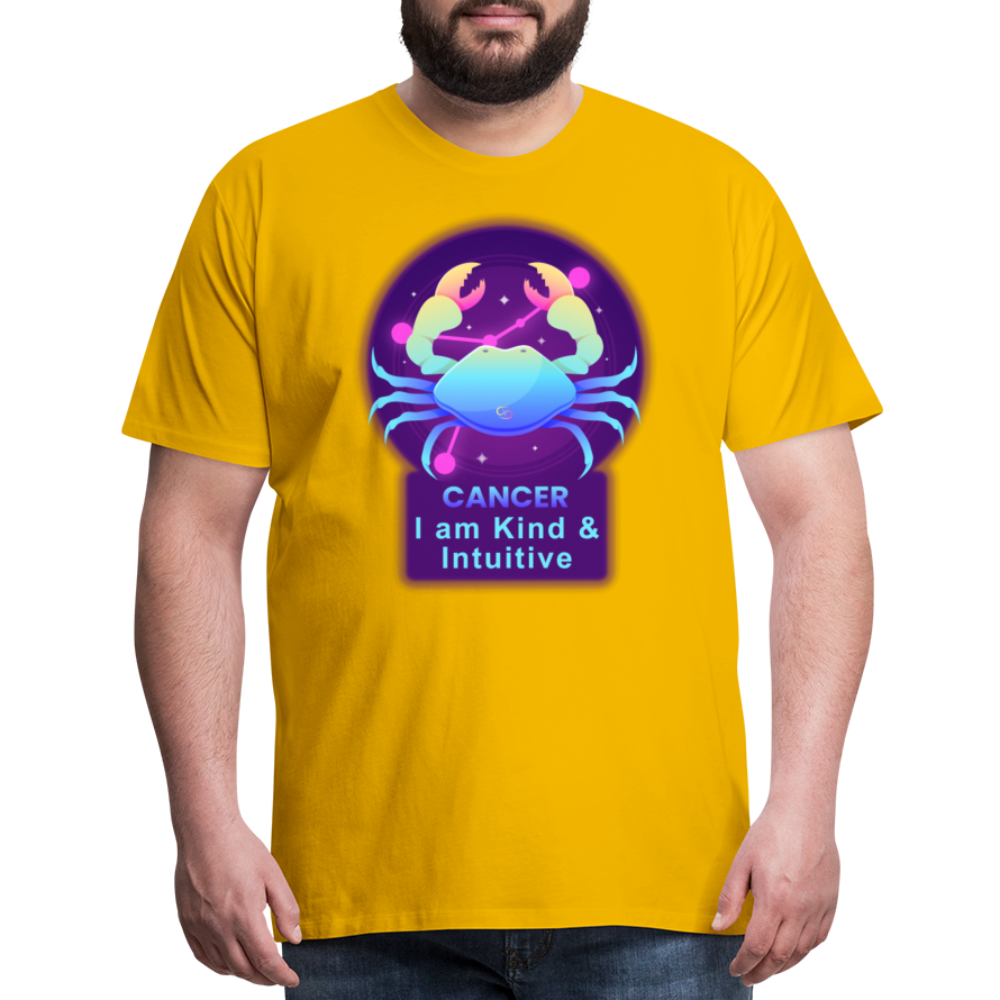 Men's Neon Cancer Premium T-Shirt - sun yellow