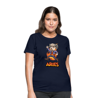 Thumbnail for Women's Playful Aries T-Shirt - navy