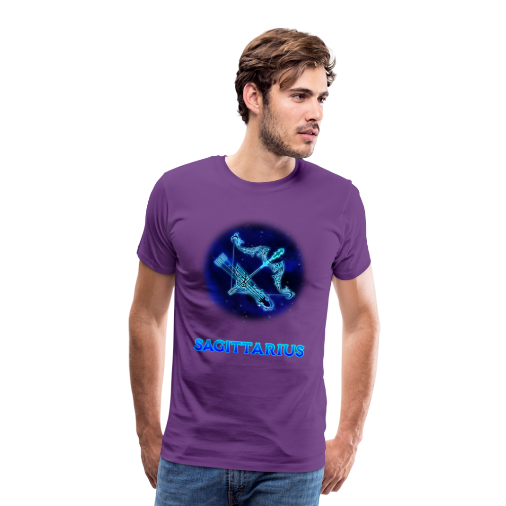 Men's Sagittarius Premium T-Shirt - purple