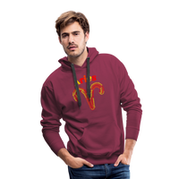 Thumbnail for Men's Power Words Aries Premium Hoodie - burgundy