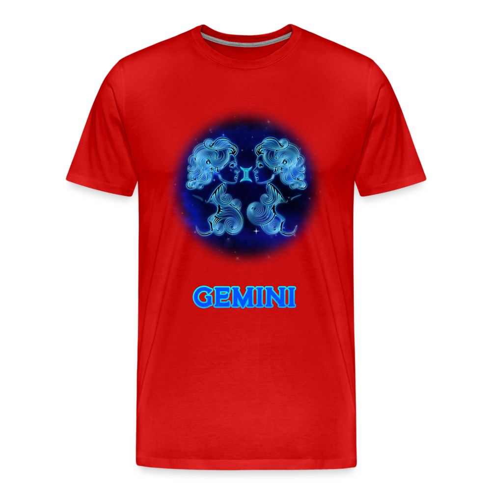 Men's Gemini Premium T-Shirt - red