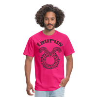 Thumbnail for Men's Power Words Taurus Classic T-Shirt - fuchsia