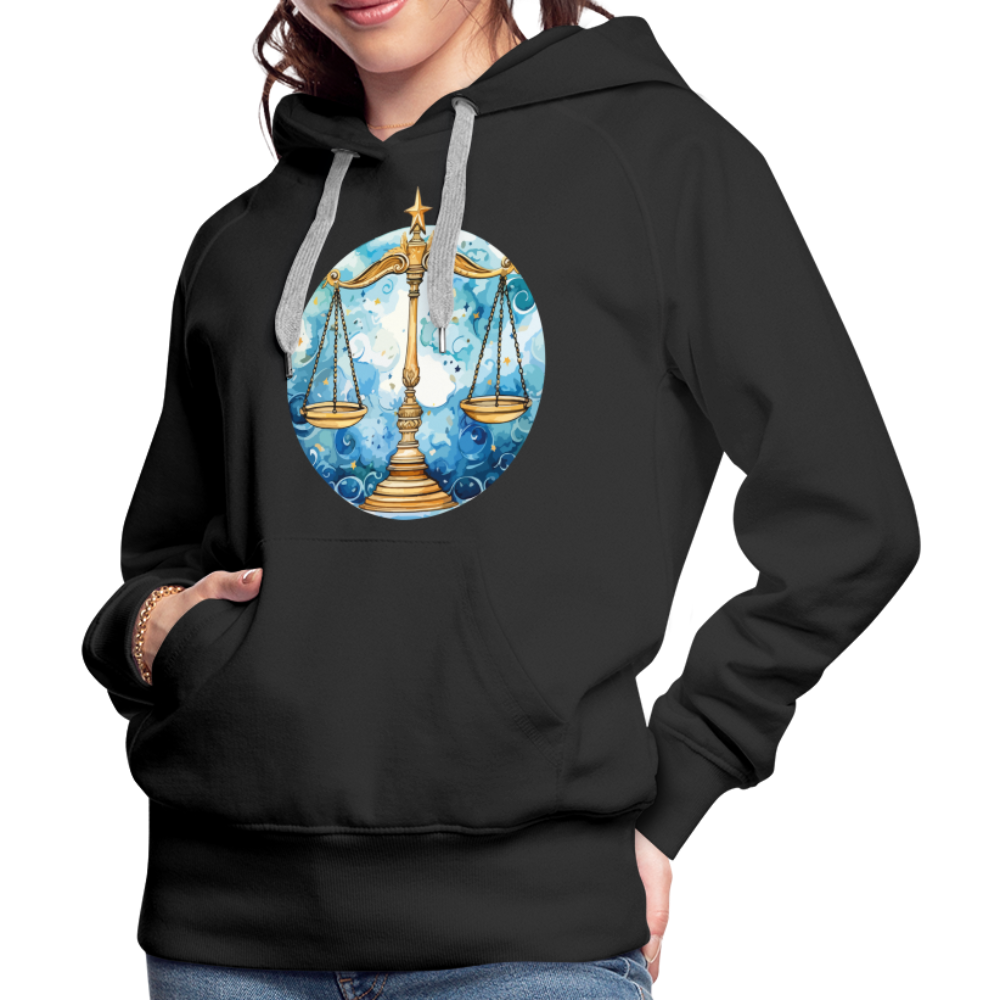 Women’s Mythical Libra Premium Hoodie - black