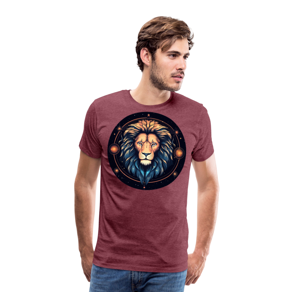 Men's Magic Leo Premium T-Shirt - heather burgundy