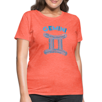 Thumbnail for Women's Power Words Gemini T-Shirt - heather coral