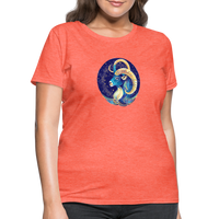 Thumbnail for Women's Mythical Capricorn T-Shirt - heather coral