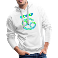 Thumbnail for Men's Power Words Cancer Premium Hoodie - white