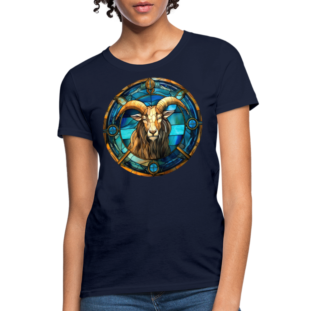 Women's Mosaic Capricorn T-Shirt - navy