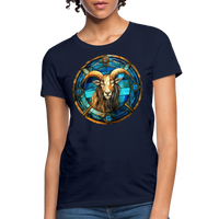 Thumbnail for Women's Mosaic Capricorn T-Shirt - navy