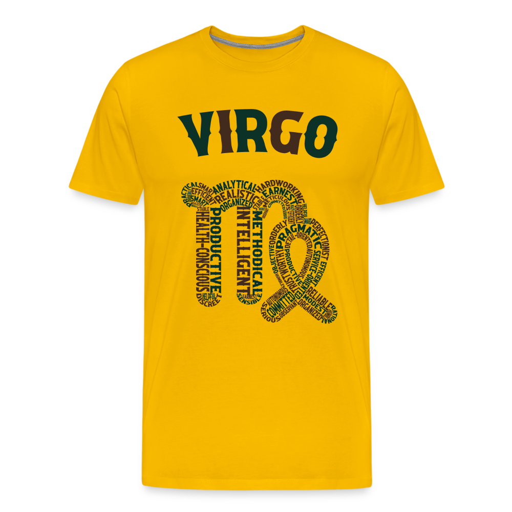 Men's Power Words Virgo Premium T-Shirt - sun yellow