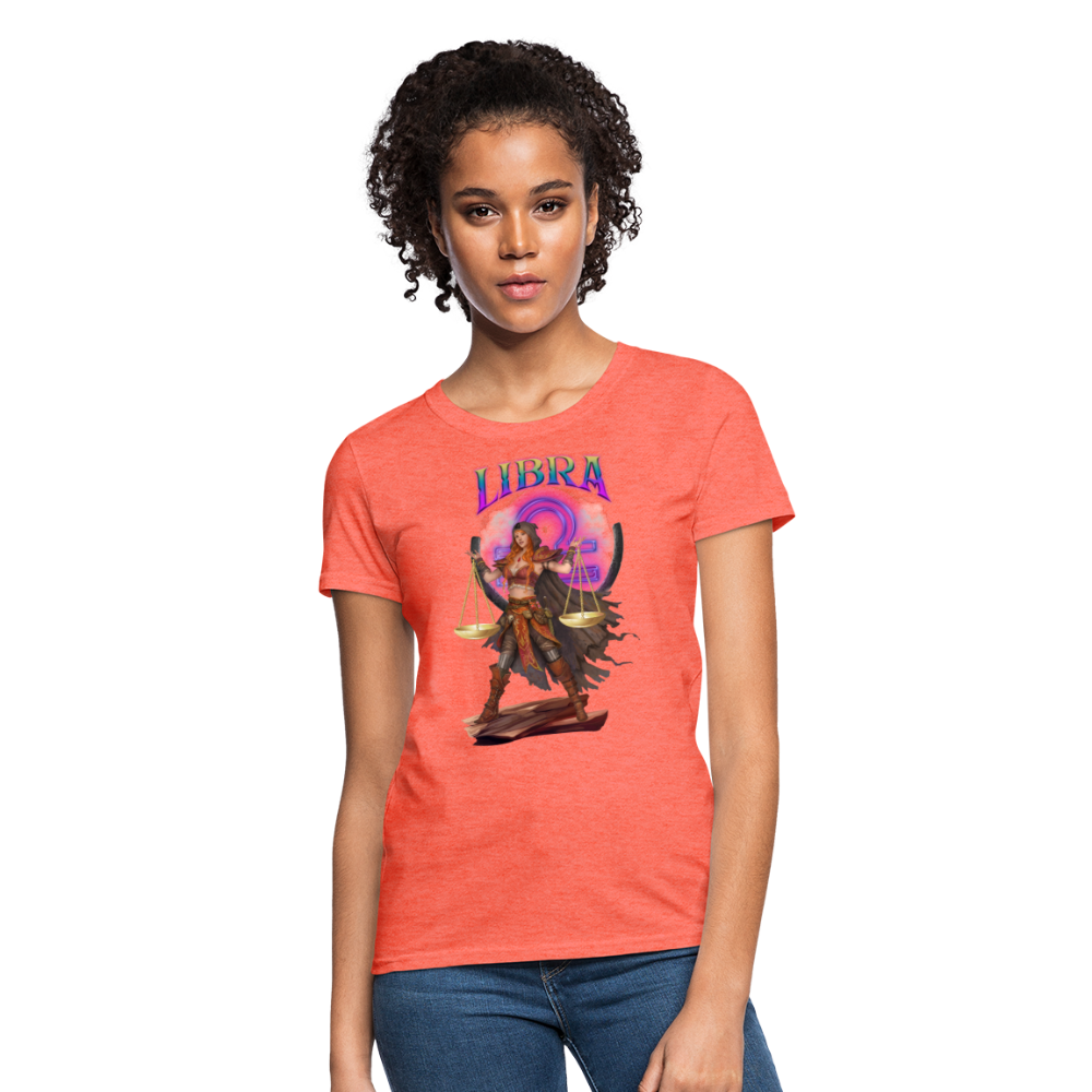 Astral Libra Women's T-Shirt - heather coral