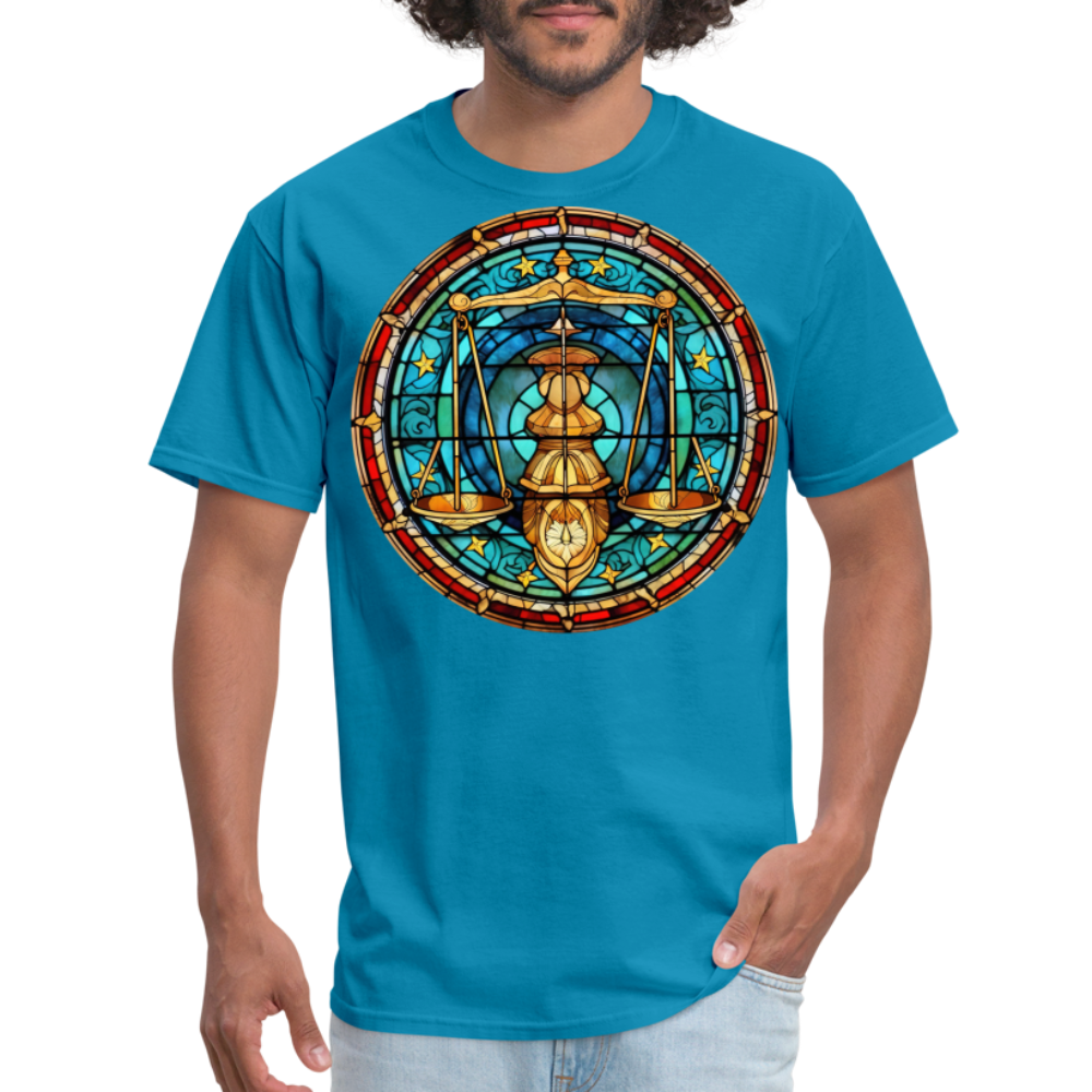 Men's Mosaic Libra Classic T-Shirt - turquoise