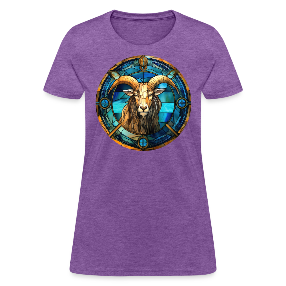 Women's Mosaic Capricorn T-Shirt - purple heather