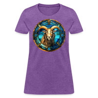 Thumbnail for Women's Mosaic Capricorn T-Shirt - purple heather