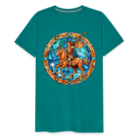 Thumbnail for Men's Mosaic Sagittarius Premium T-Shirt - teal