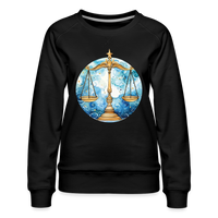 Thumbnail for Women’s Mythical Libra Premium Sweatshirt - black