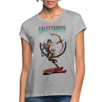 Thumbnail for Women's Astral Sagittarius Relaxed Fit T-Shirt - heather gray