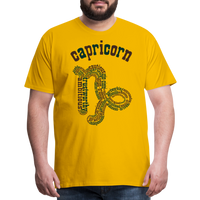 Thumbnail for Men's Power Words Capricorn Premium T-Shirt - sun yellow